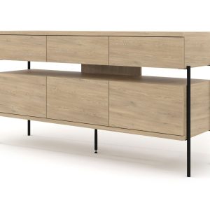 Sideboard push to open 150 cm Cremona-Eiche Fly