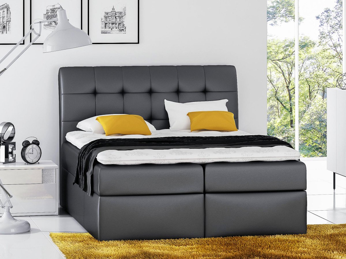 Doppel-Boxspringbett mit Bettkasten GABRIELE