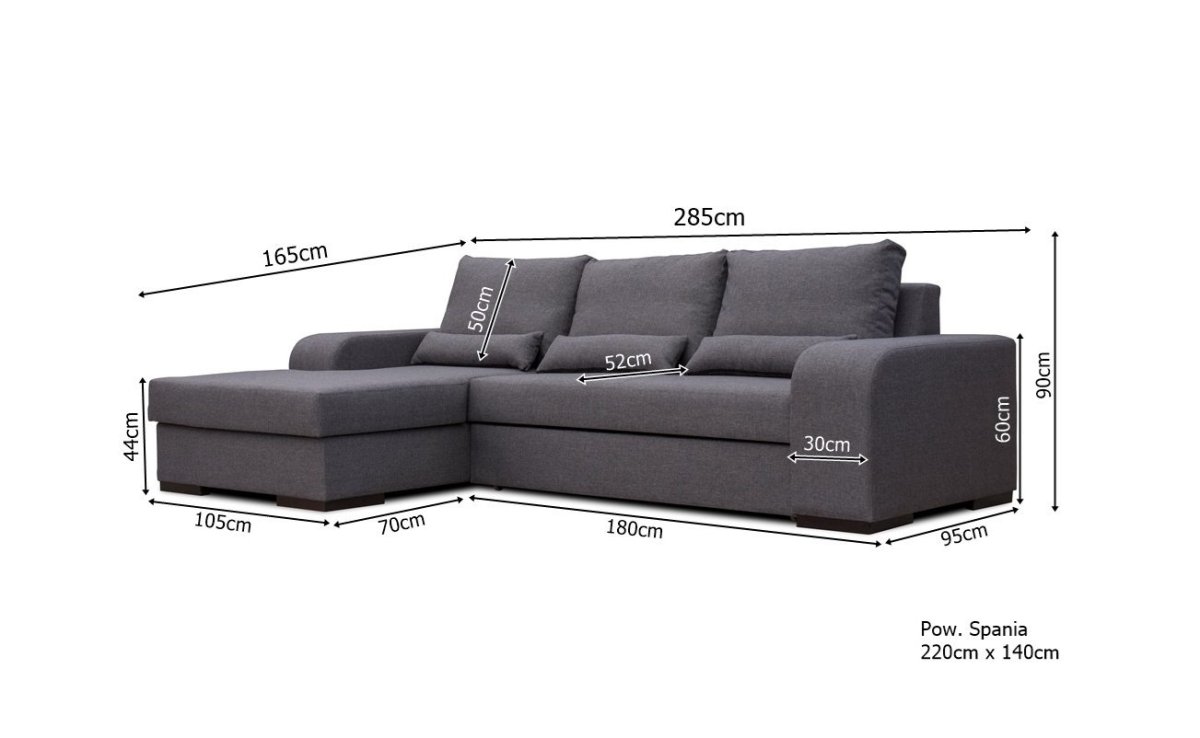 Ecksofa mit Bettkasten LUCY