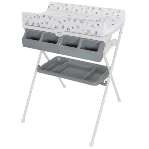 Koa Bade- & Wickelkombination klappbar Metric Giraffe Grey