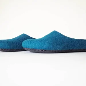 Custom Color Low Back Wool Slippers - House Shoes