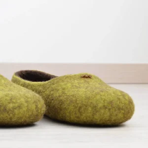 Autumn Colors Women Slippers - Felted House Shoes
